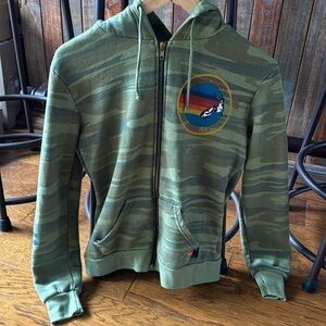 Aviator Nation - Camo - Zip Up Hoodie - Small
